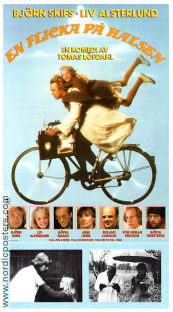 En flicka på halsen 1982 movie poster Björn Skifs Gösta Engström Stig Ossian Ericson Bikes