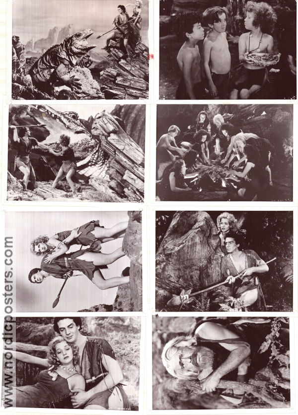 One Million B.C. 1940 photos Victor Mature Lon Chaney Jr Carole Landis Hal Roach Dinosaurs and dragons