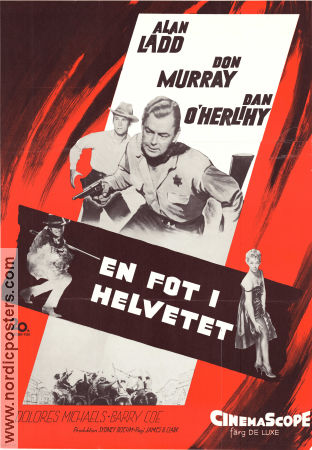 One Foot in Hell 1960 movie poster Alan Ladd Don Murray Dan O´Herlihy James B Clark