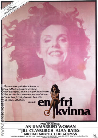 En fri kvinna 1978 poster Jill Clayburgh Alan Bates Michael Murphy Paul Mazursky