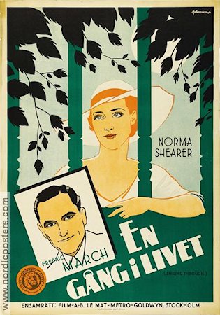 Smiling Through 1932 movie poster Norma Shearer Fredric March