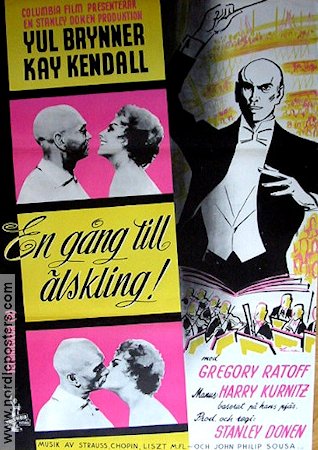 En gång till älskling 1960 movie poster Yul Brynner Stanley Donen