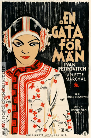 Le chatelaine du Liban 1926 movie poster Ivan Petrovic Arlette Marchal Gaston Modot Marco de Gastyne