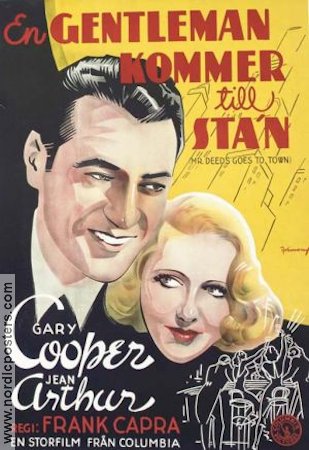 Mr Deeds Goes to Town 1936 movie poster Gary Cooper Jean Arthur Frank Capra