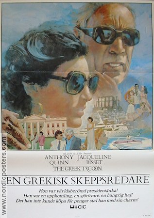 The Greek Tycoon 1979 movie poster Anthony Quinn Find more: Greece Glasses