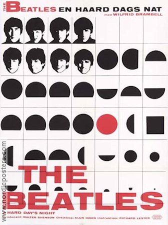 A Hard Day´s Night 1964 movie poster Beatles Richard Lester