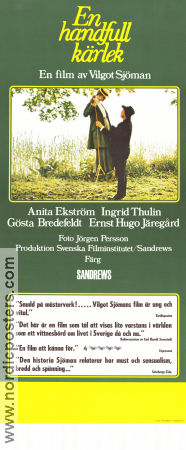 A Handful of Love 1974 movie poster Ernst-Hugo Järegård Anita Ekström Gösta Bredefeldt Ingrid Thulin Vilgot Sjöman