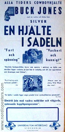 En hjälte i sadeln 1945 movie poster Buck Jones