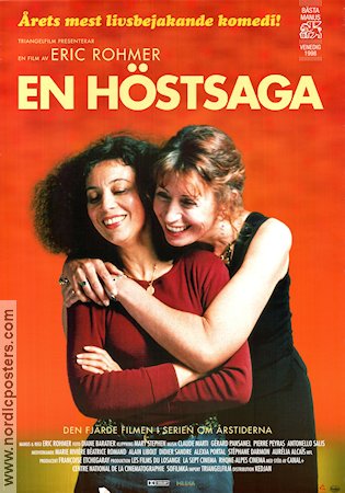 En höstsaga 1998 poster Marie Riviere Béatrice Romand Eric Rohmer