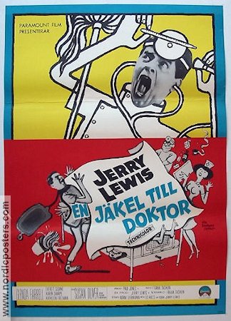 The Disorderly Orderly 1964 movie poster Jerry Lewis Medicine and hospital