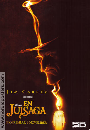 En julsaga 2009 poster Jim Carrey Gary Oldman Colin Firth Robert Zemeckis Helger Animerat