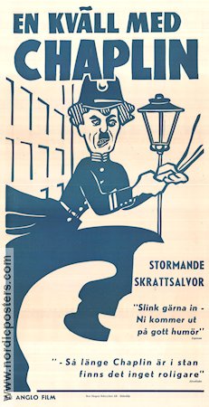 En kväll med Chaplin 1955 movie poster Charlie Chaplin