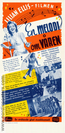 En melodi om våren 1943 poster Lilian Ellis Håkan Westergren Signe Wirff Weyler Hildebrand Musikaler