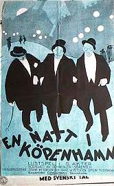 En natt i Köpenhamn 1923 movie poster Storm Petersen Denmark