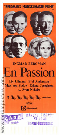 En passion 1969 poster Liv Ullmann Bibi Andersson Max von Sydow Erland Josephson Erik Hell Ingmar Bergman