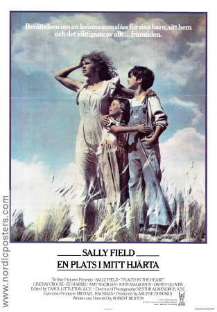 En plats i mitt hjärta 1984 poster Sally Field Lindsay Crouse Ed Harris Robert Benton