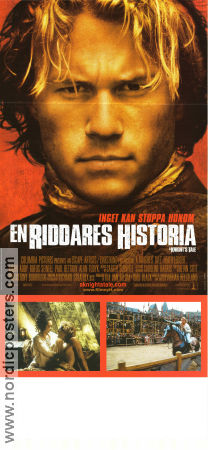 En riddares historia 2001 poster Heath Ledger Mark Addy Rufus Sewell Brian Helgeland