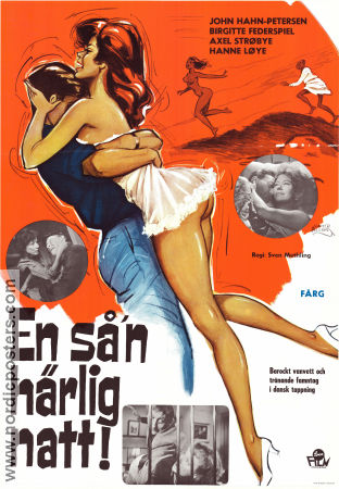 Dyden går amok 1966 movie poster John Hahn-Petersen Birgitte Federspiel Axel Ströbye Sven Methling Denmark