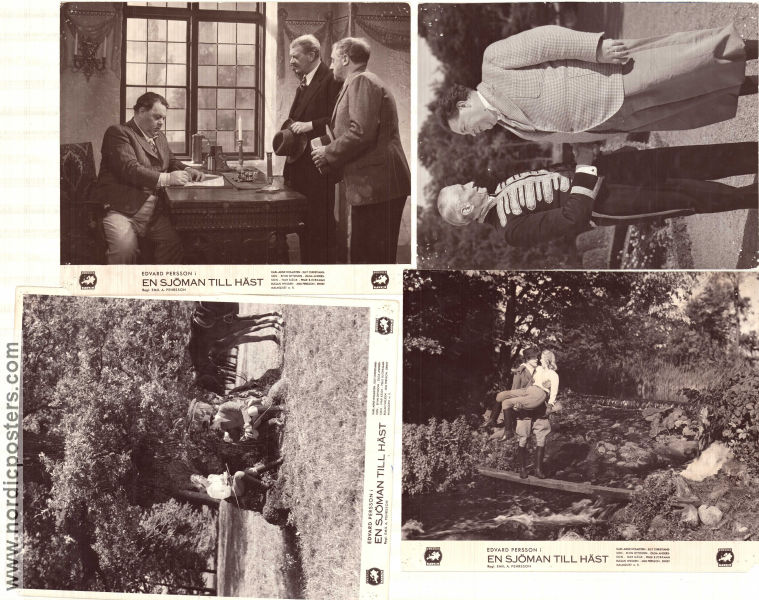 A Sailor on Horseback 1940 lobby card set Edvard Persson Karl-Arne Holmsten Elvin Ottosson Emil A Lingheim