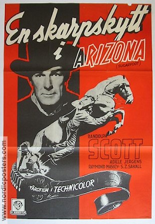 Sugarfoot 1952 movie poster Randolph Scott