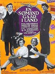 En sömand gaar i land 1950 movie poster Poul Reichhardt Lau Lauritzen Denmark