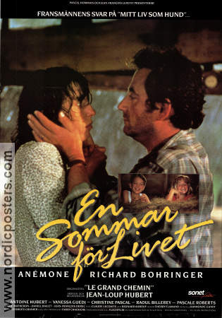 En sommar för livet 1987 poster Anémone Richard Bohringer Antoine Hubert Jean-Loup Hubert