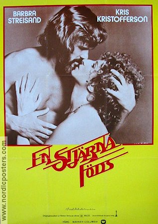 A Star is Born 1977 movie poster Barbra Streisand Kris Kristofferson Musicals