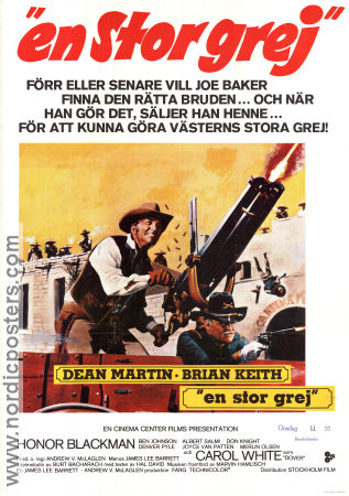 En stor grej 1971 poster Dean Martin Brian Keith Carol White Andrew V McLaglen