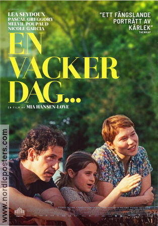 Un beau matin 2022 movie poster Léa Seydoux Pascal Greggory Melvil Poupaud Mia Hansen-Löve