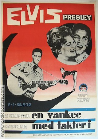 G I Blues 1960 movie poster Elvis Presley Juliet Prowse Robert Ivers Norman Taurog Musicals