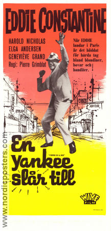 En yankee slår till 1962 poster Eddie Constantine Elga Andersen Genevieve Grad Pierre Grimblat