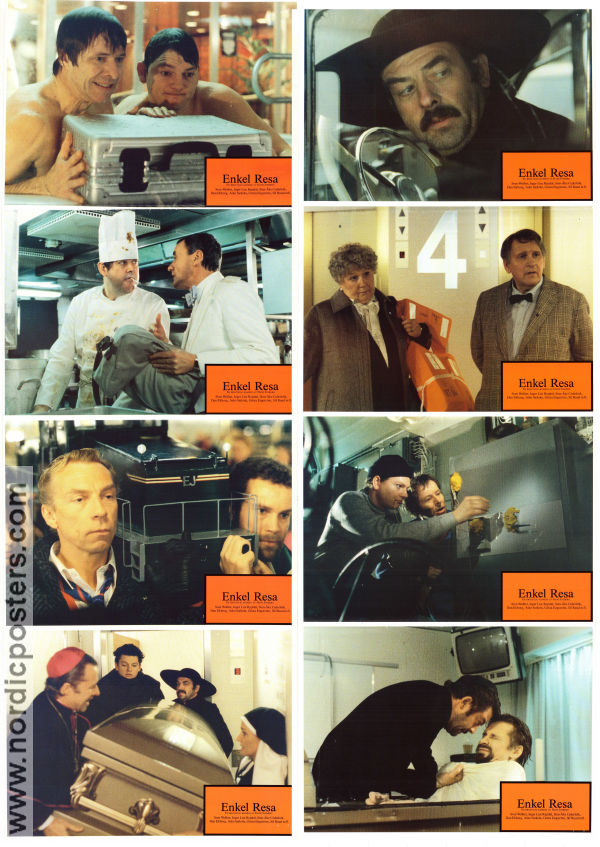 Enkel resa 1988 lobby card set Sven Wollter Inger Lise Rypdal Dan Ekborg Hans Iveberg