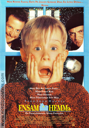 Home Alone 1990 movie poster Macaulay Culkin Joe Pesci Daniel Stern Chris Columbus Kids Holiday