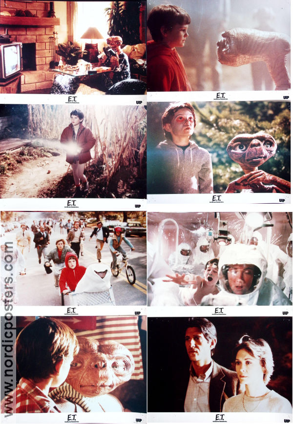 E.T. the Extra-Terrestrial 1982 lobby card set Dee Wallace Drew Barrymore Steven Spielberg Writer: Melissa Mathison