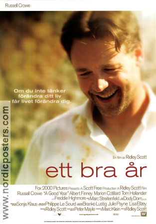 Ett bra år 2006 poster Russell Crowe Abbie Cornish Ridley Scott