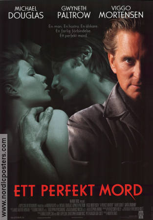 A Perfect Murder 1998 movie poster Michael Douglas Gwyneth Paltrow Viggo Mortensen Andrew Davis