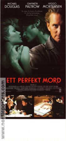 A Perfect Murder 1998 movie poster Michael Douglas Gwyneth Paltrow Viggo Mortensen Andrew Davis