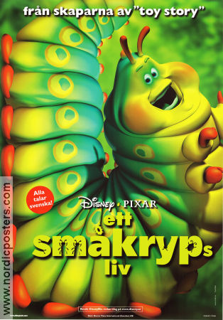 Ett småkryps liv 1998 poster Kevin Spacey John Lasseter Filmbolag: Pixar Insekter och spindlar