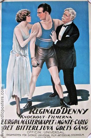 The Leather Pushers 1923 movie poster Reginald Denny Edward Laemmle Boxing