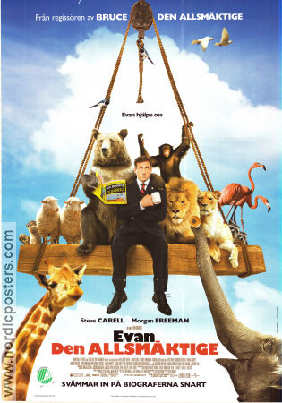 Evan Almighty 2007 movie poster Steve Carell Morgan Freeman Lauren Graham Tom Shadyac