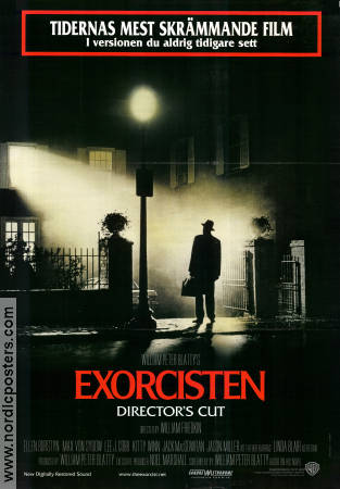 The Exorcist Directors Cut 1974 movie poster Jason Miller Lee J Cobb Max von Sydow Linda Blair Ellen Burstyn William Friedkin