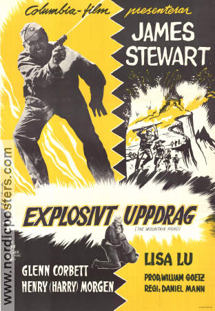 The Mountain Road 1960 movie poster James Stewart Lisa Lu Glenn Corbett Daniel Mann