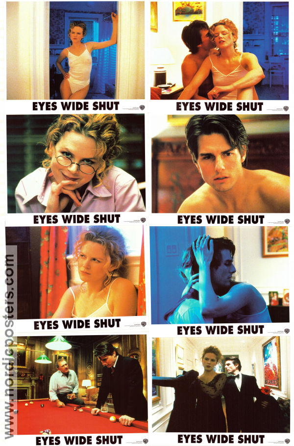 Eyes Wide Shut 1999 lobby card set Tom Cruise Nicole Kidman Todd Field Stanley Kubrick