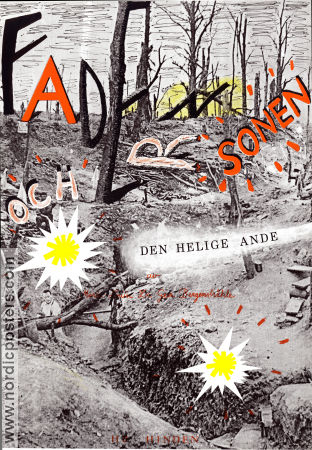 Fadern sonen och den helige ande 1987 movie poster Ernst-Hugo Järegård Marie-Louise DeGeer Bergenstråhle Religion Artistic posters