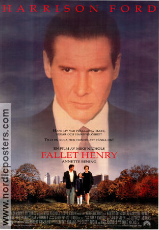 Regarding Henry 1991 movie poster Harrison Ford Annette Bening Michael Haley Mike Nichols