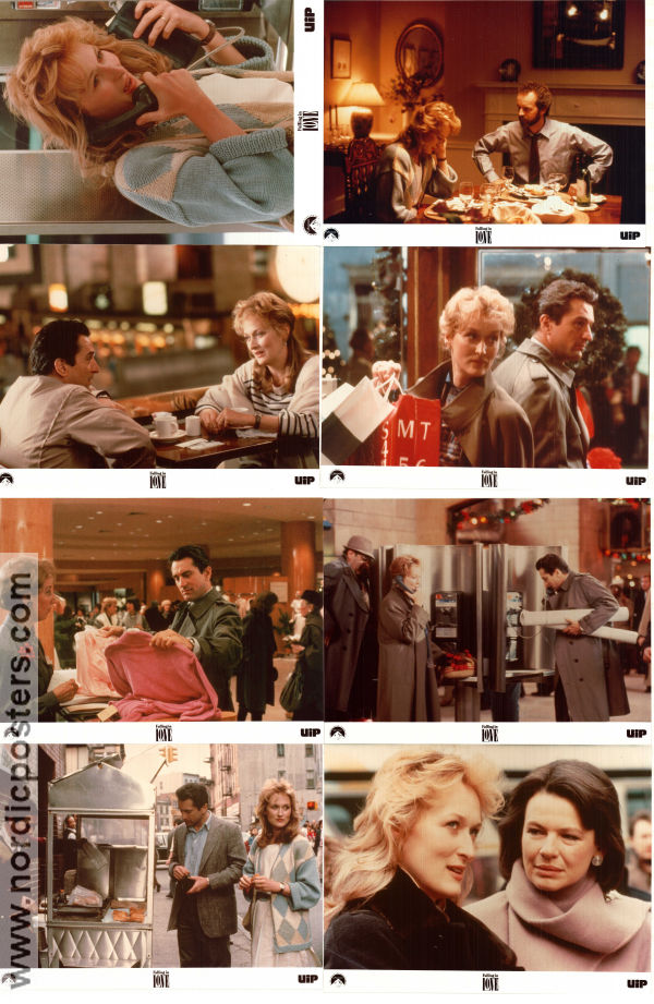 Falling in Love 1984 lobby card set Robert De Niro Meryl Streep Harvey Keitel Ulu Grosbard Romance