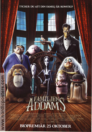 The Addams Family 2019 movie poster Oscar Isaac Greg Tiernan Animation From TV
