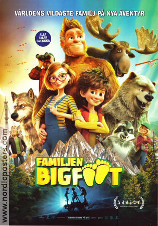 Familjen Bigfoot 2020 poster Jules Medcraft Jérémie Degruson Animerat
