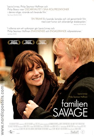 The Savages 2007 movie poster Laura Linney Philip Seymour Hoffman Philip Bosco Tamara Jenkins