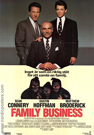 Family Business 1990 poster Sean Connery Dustin Hoffman Matthew Broderick Sidney Lumet